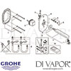 Grohe Eurosmart Cosmopolitan E Infra-Red Basin Mixer Temperature Limiter Spares